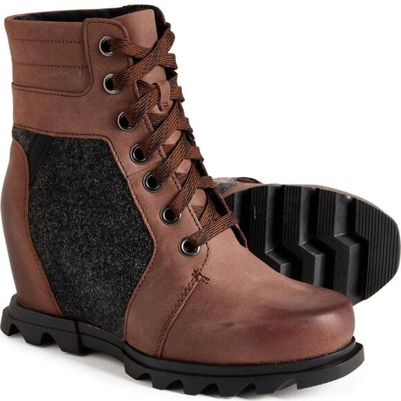 Sorel Women's Joan of Arctic Wedge III Lexie Boots (Tobacco) NL4362 Sz 8.5 9 - Picture 1 of 5
